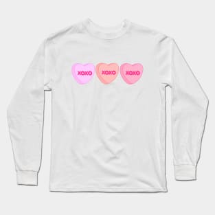 Valentine XOXO Conversation Hearts Long Sleeve T-Shirt